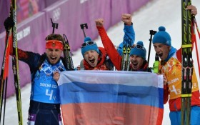 Сборная России на Олимпиаде в Сочи повторила свой рекорд по числу золотых наград на зимних Играх и вышла на первое место в медальном зачете