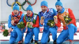 Сочи-2014. Золото России в мужской биатлонной эстафете, рекорды Бьорген, Матта и Селянне и другие результаты 22 февраля